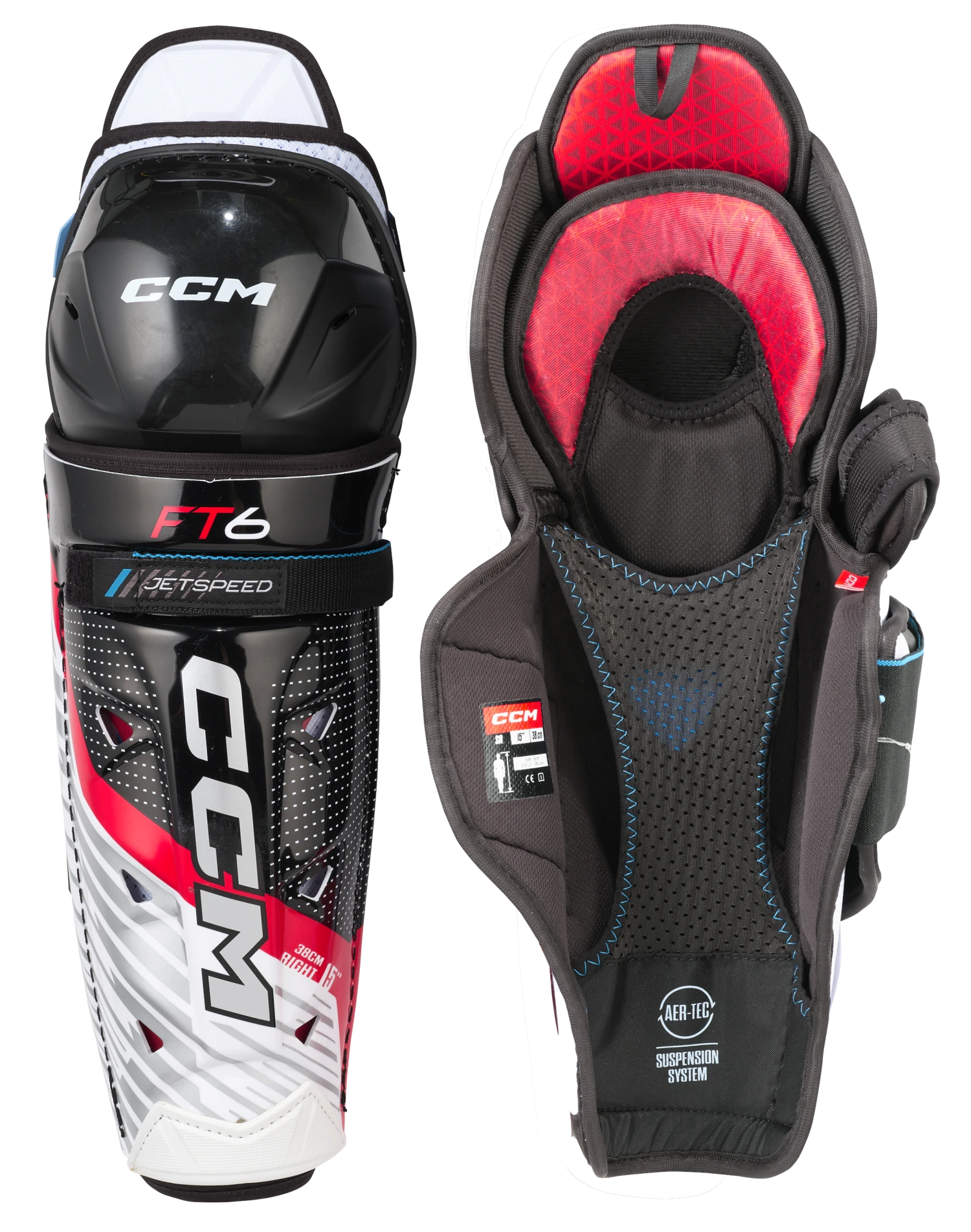 CCM JetSpeed FT6 Senior Shin Guards