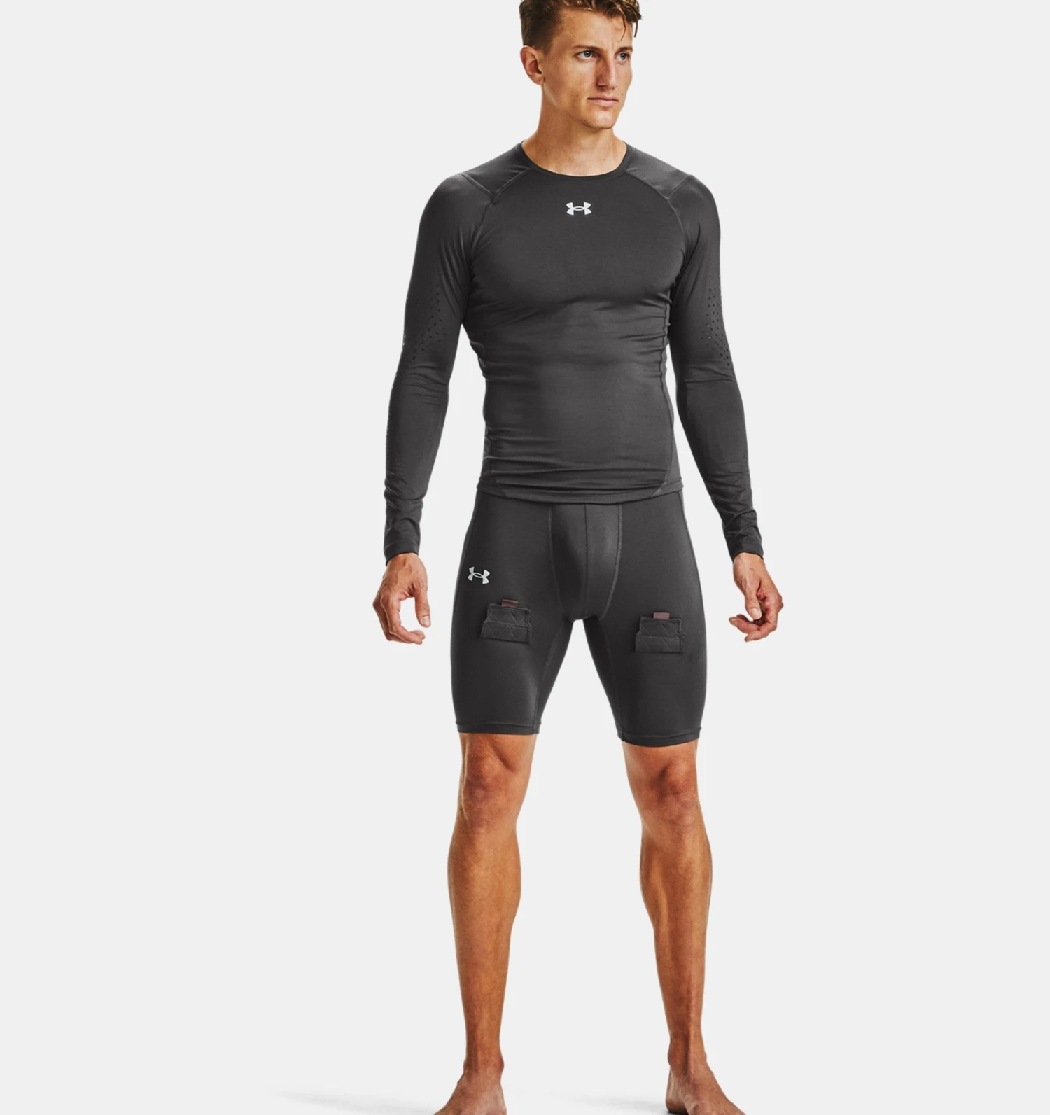 Under Armour Men's Hockey Compression Shorts - Image 3