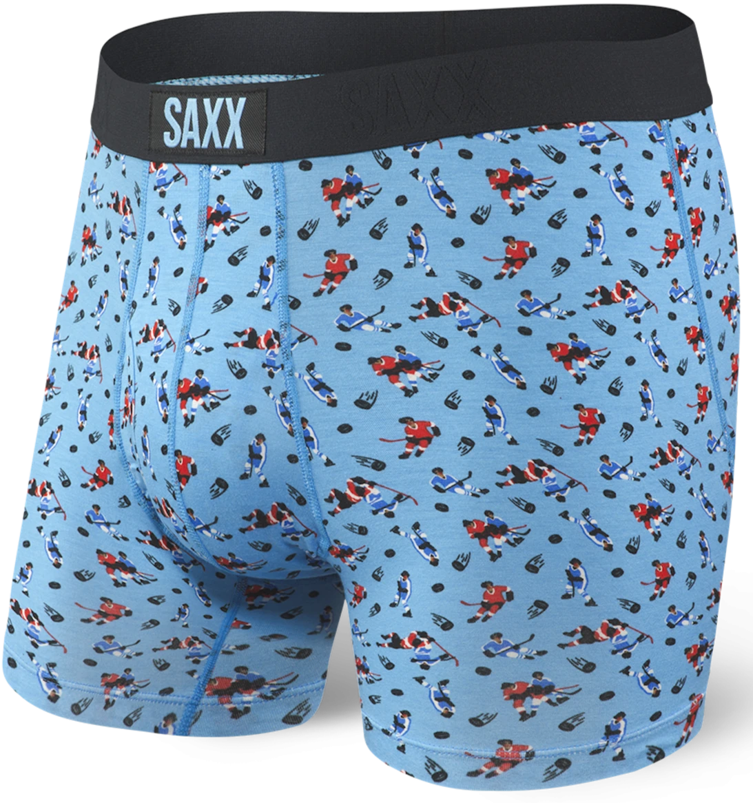SAXX Ultra Boxer Fly Blue Action Shot